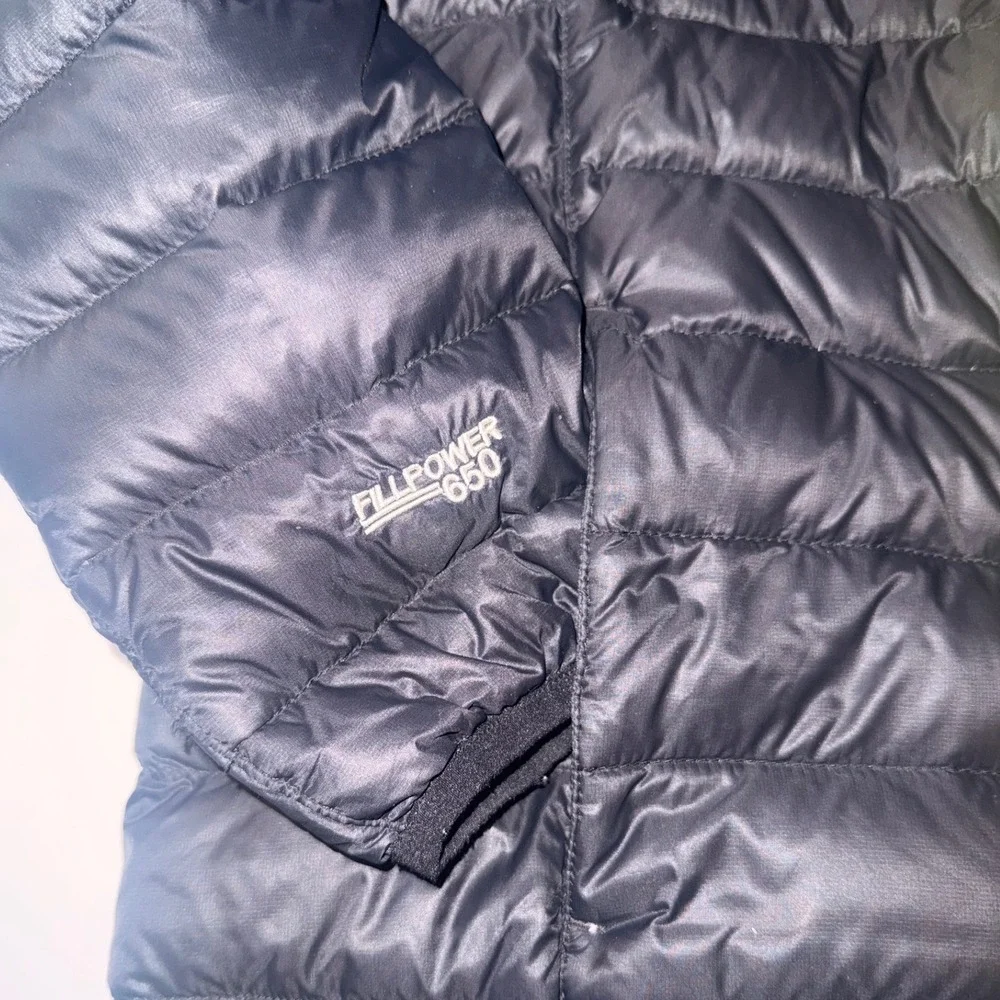 Gerry Boys Black 650 Fill Power Down Puffer Jacket Hooded Size L 14/16